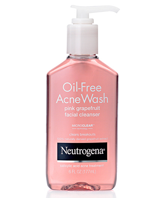 Neutrogena® Oil-Free Acne Wash Pink Grapefruit Facial Cleanser.
