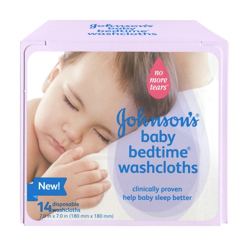 JOHNSON'S Baby BedtimeWashcloths.