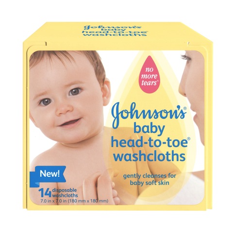 JOHNSON'S Baby HeadToToeWashcloths