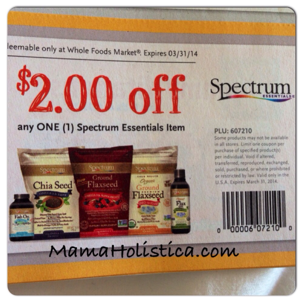 Spectrum Chia Seed $2.00 off