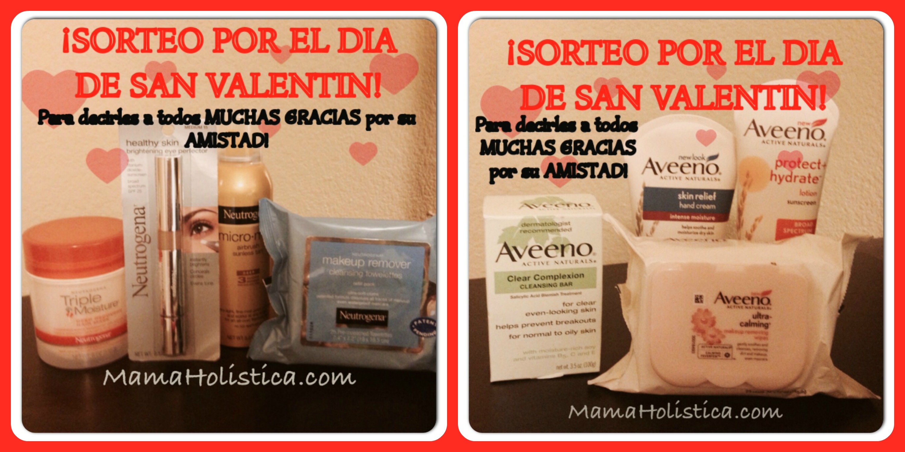 Ganadoras de los 2 Sorteos por San Valentin #MamaHolistica